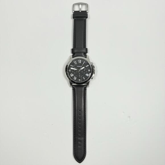 FOSSIL GRANT FS4812 Chronograph Black DialBlack LeatherWatch